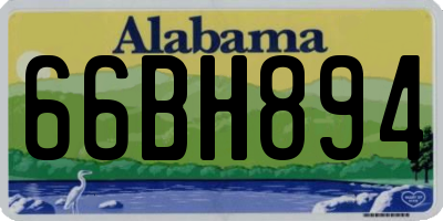 AL license plate 66BH894