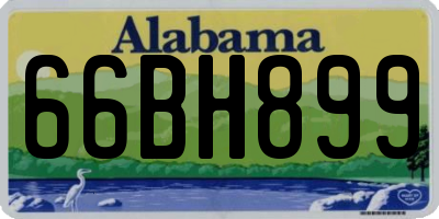 AL license plate 66BH899
