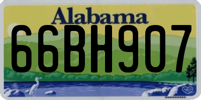 AL license plate 66BH907