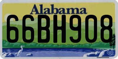 AL license plate 66BH908