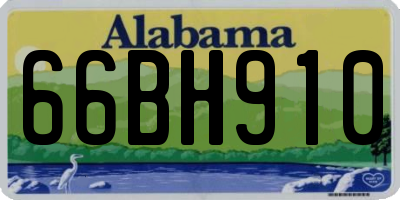 AL license plate 66BH910