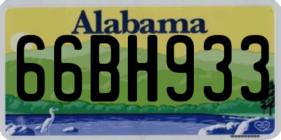 AL license plate 66BH933