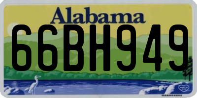 AL license plate 66BH949