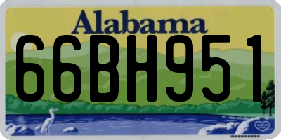 AL license plate 66BH951