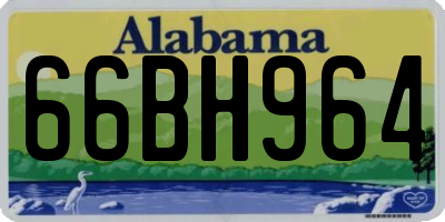 AL license plate 66BH964