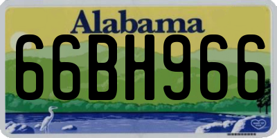 AL license plate 66BH966