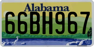 AL license plate 66BH967
