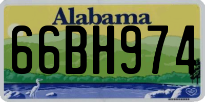AL license plate 66BH974