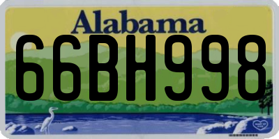 AL license plate 66BH998