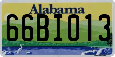 AL license plate 66BI013