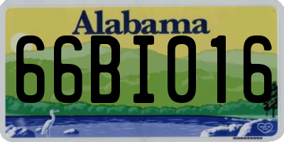 AL license plate 66BI016
