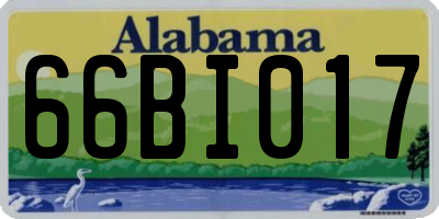 AL license plate 66BI017