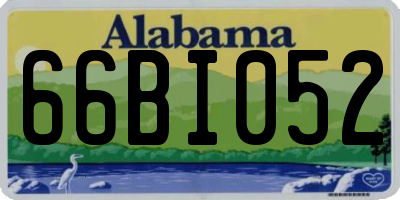 AL license plate 66BI052