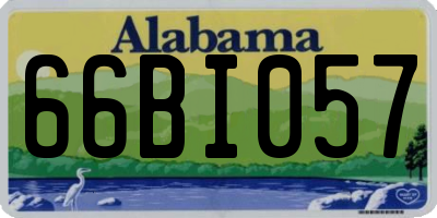 AL license plate 66BI057