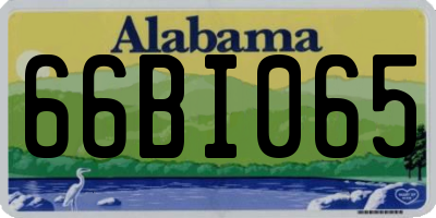 AL license plate 66BI065
