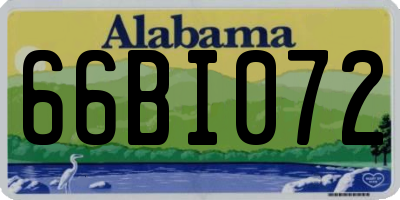 AL license plate 66BI072