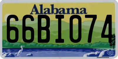 AL license plate 66BI074