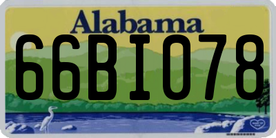AL license plate 66BI078