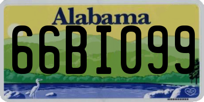 AL license plate 66BI099