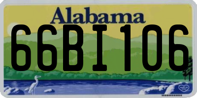 AL license plate 66BI106