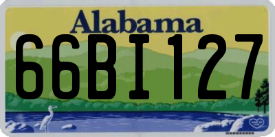 AL license plate 66BI127