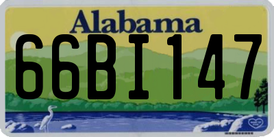 AL license plate 66BI147
