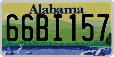 AL license plate 66BI157