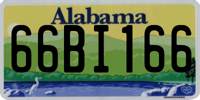 AL license plate 66BI166