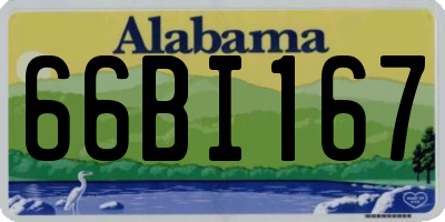 AL license plate 66BI167