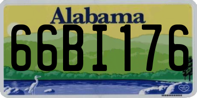 AL license plate 66BI176