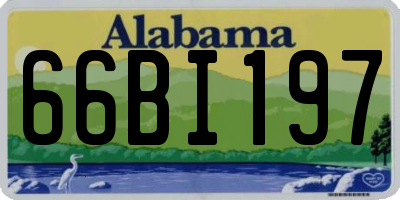 AL license plate 66BI197