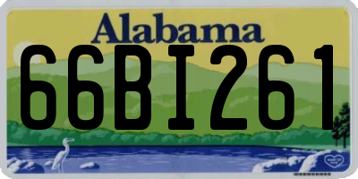 AL license plate 66BI261