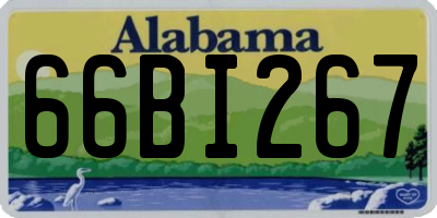 AL license plate 66BI267