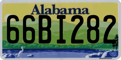 AL license plate 66BI282