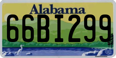 AL license plate 66BI299
