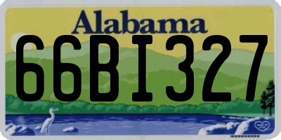 AL license plate 66BI327