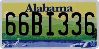 AL license plate 66BI336