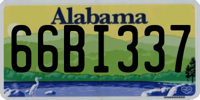 AL license plate 66BI337