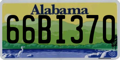 AL license plate 66BI370