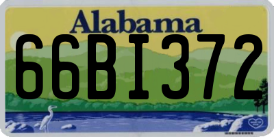 AL license plate 66BI372
