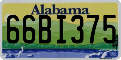 AL license plate 66BI375