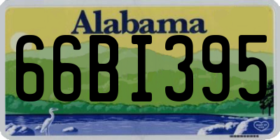 AL license plate 66BI395