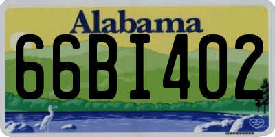 AL license plate 66BI402