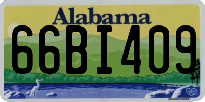 AL license plate 66BI409