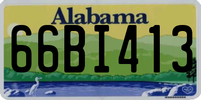 AL license plate 66BI413