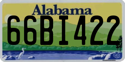 AL license plate 66BI422