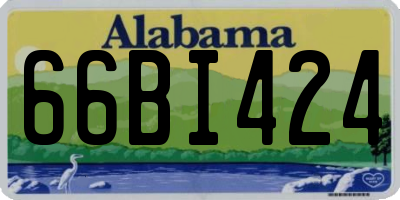 AL license plate 66BI424