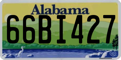 AL license plate 66BI427