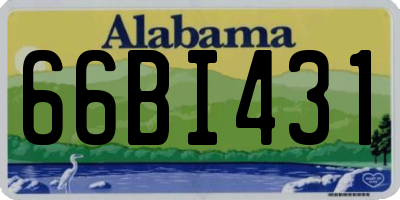 AL license plate 66BI431