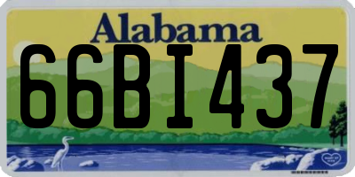 AL license plate 66BI437